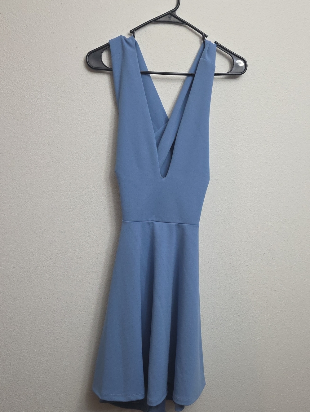 Windsor Powder Blue V Neck Dress